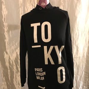 Tokyo Paris New York Graphic Hoodie Long Women’s